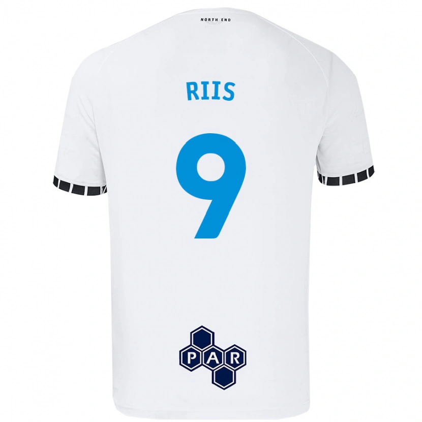Danxen Børn Emil Riis #9 Hvid Hjemmebane Spillertrøjer 2024/25 Trøje T-Shirt