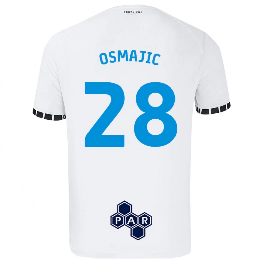Danxen Børn Milutin Osmajic #28 Hvid Hjemmebane Spillertrøjer 2024/25 Trøje T-Shirt
