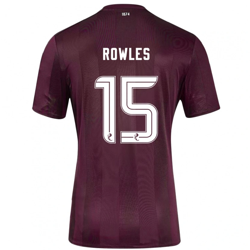 Danxen Børn Kye Rowles #15 Bourgogne Hjemmebane Spillertrøjer 2024/25 Trøje T-Shirt