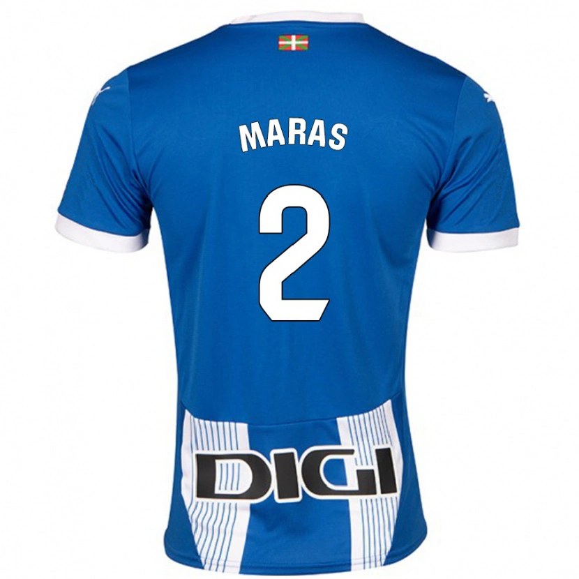 Danxen Børn Nikola Maras #2 Blå Hjemmebane Spillertrøjer 2024/25 Trøje T-Shirt