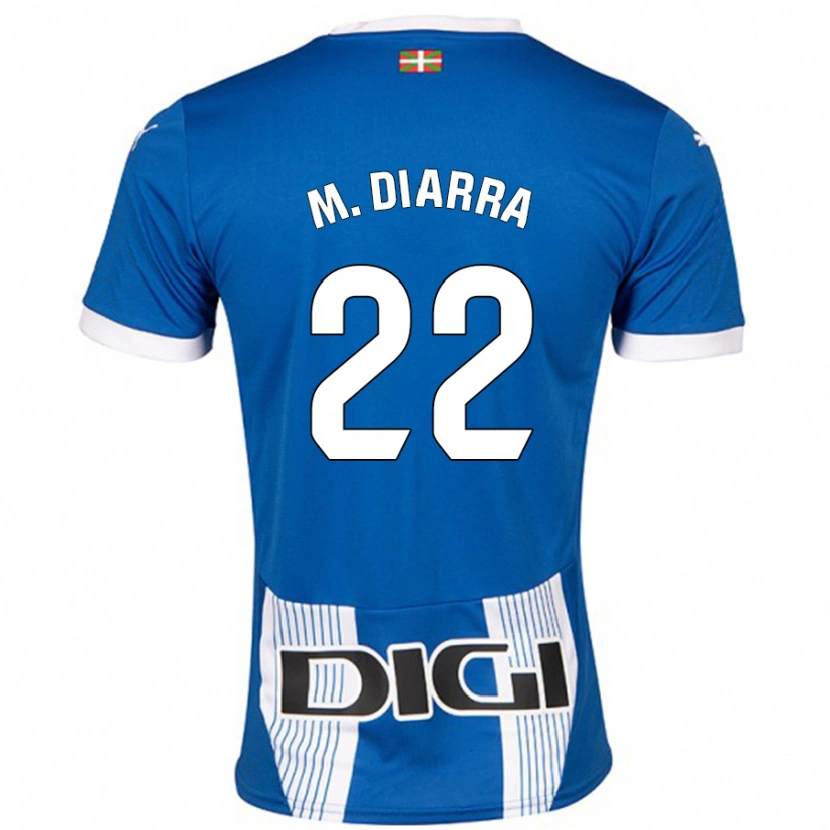 Danxen Børn Moussa Diarra #22 Blå Hjemmebane Spillertrøjer 2024/25 Trøje T-Shirt