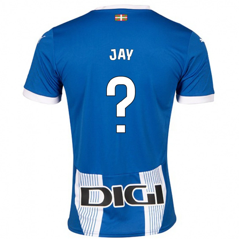 Danxen Børn Alejandro Jay #0 Blå Hjemmebane Spillertrøjer 2024/25 Trøje T-Shirt