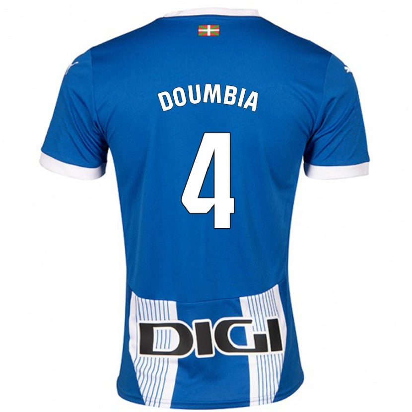 Danxen Børn Daouda Doumbia #4 Blå Hjemmebane Spillertrøjer 2024/25 Trøje T-Shirt