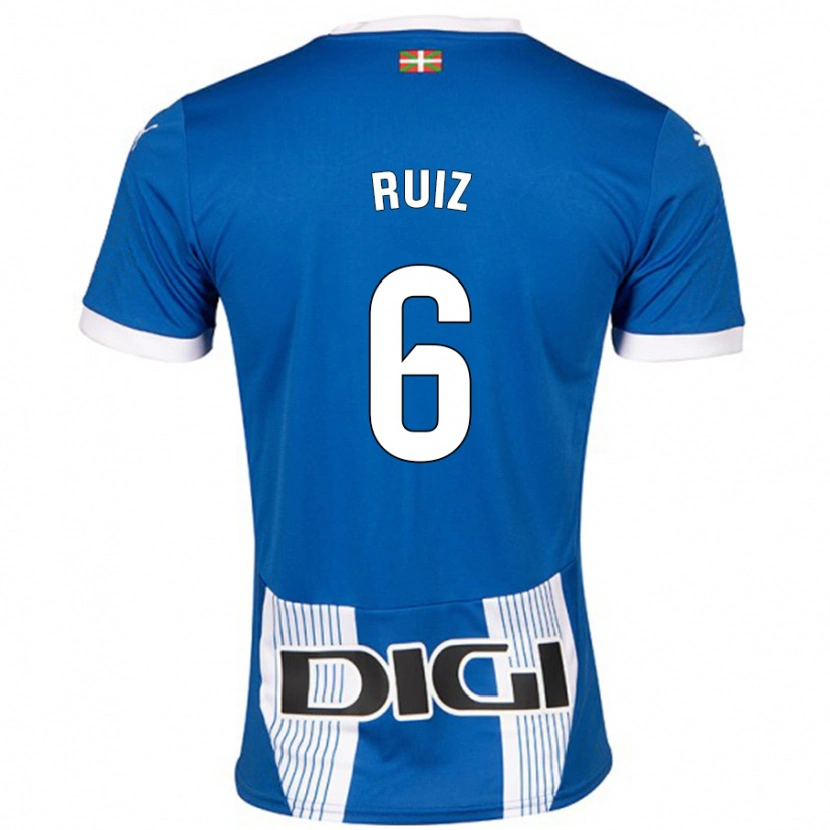 Danxen Børn Markel Ruiz #6 Blå Hjemmebane Spillertrøjer 2024/25 Trøje T-Shirt