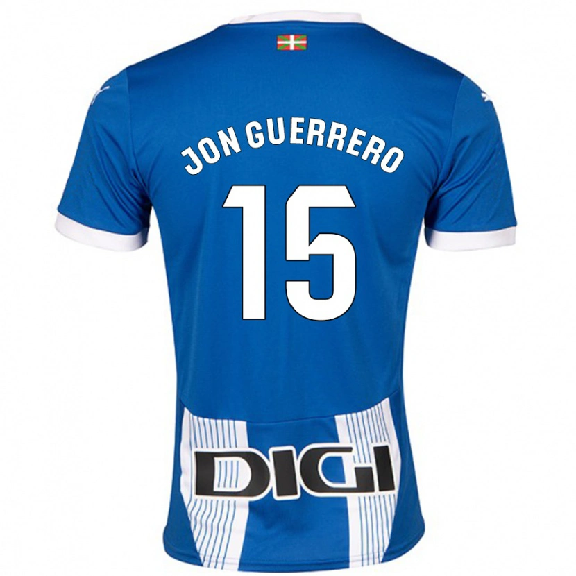 Danxen Børn Julen Jon Guerrero #15 Blå Hjemmebane Spillertrøjer 2024/25 Trøje T-Shirt