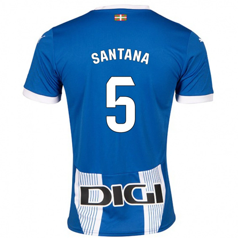 Danxen Børn Vanesa Santana #5 Blå Hjemmebane Spillertrøjer 2024/25 Trøje T-Shirt