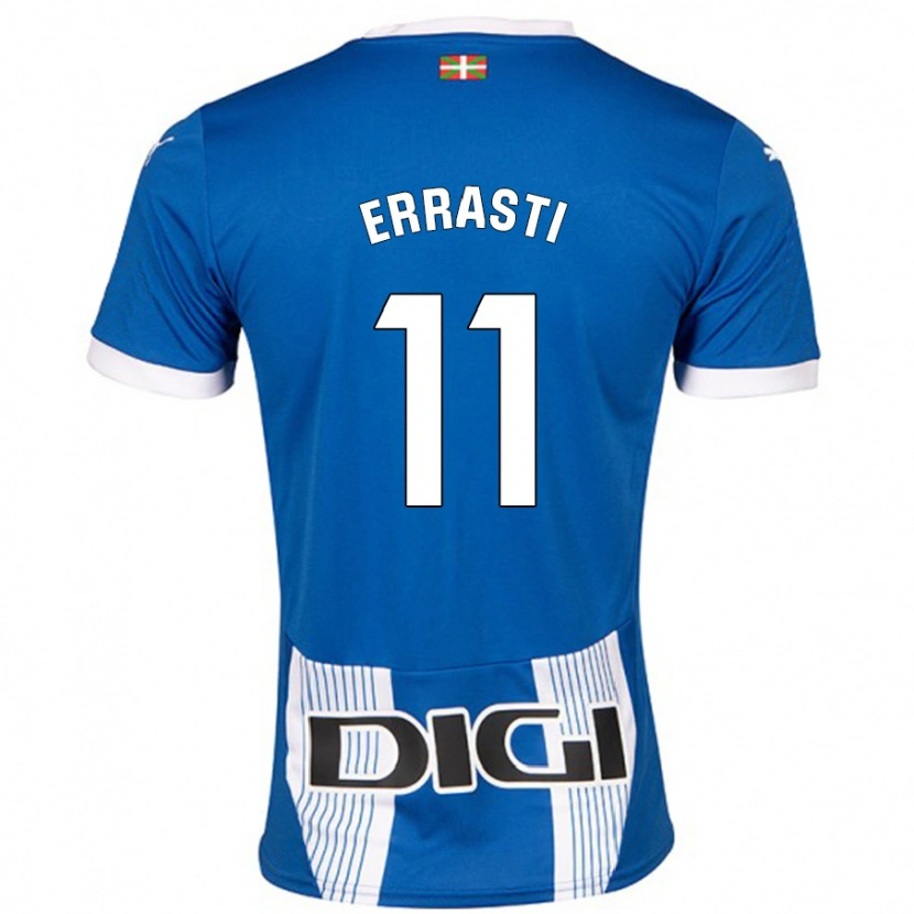 Danxen Børn Elene Errasti #11 Blå Hjemmebane Spillertrøjer 2024/25 Trøje T-Shirt