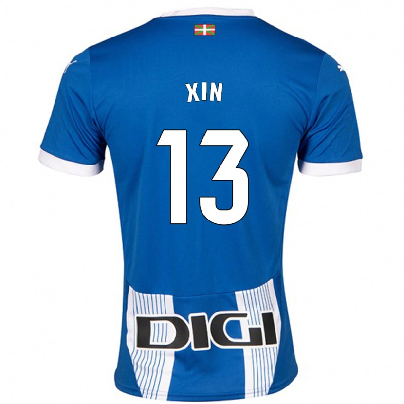 Danxen Børn Jana Xin #13 Blå Hjemmebane Spillertrøjer 2024/25 Trøje T-Shirt