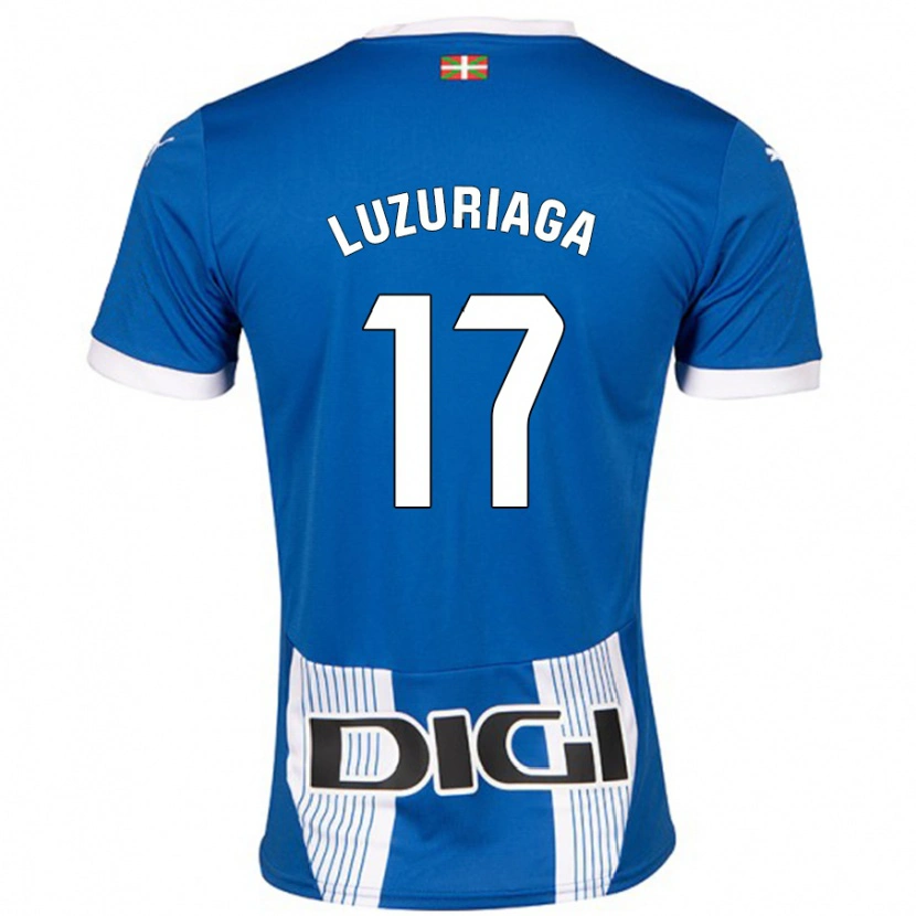 Danxen Børn Judith Luzuriaga #17 Blå Hjemmebane Spillertrøjer 2024/25 Trøje T-Shirt
