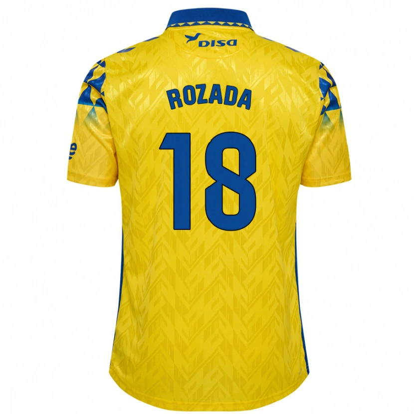 Danxen Børn Viti Rozada #18 Gul Blå Hjemmebane Spillertrøjer 2024/25 Trøje T-Shirt