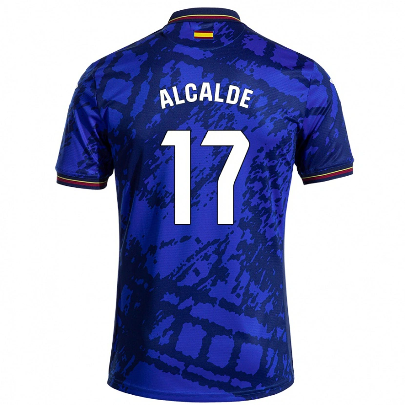 Danxen Børn Jacobo Alcalde #17 Mørkere Blå Hjemmebane Spillertrøjer 2024/25 Trøje T-Shirt