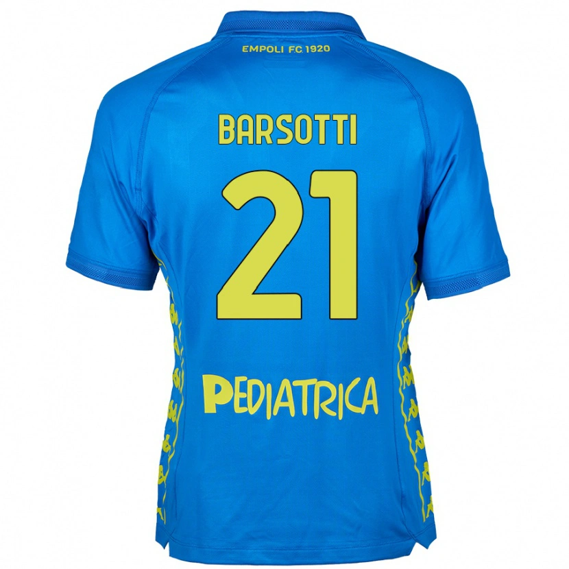 Danxen Børn Leonardo Barsotti #21 Blå Hjemmebane Spillertrøjer 2024/25 Trøje T-Shirt
