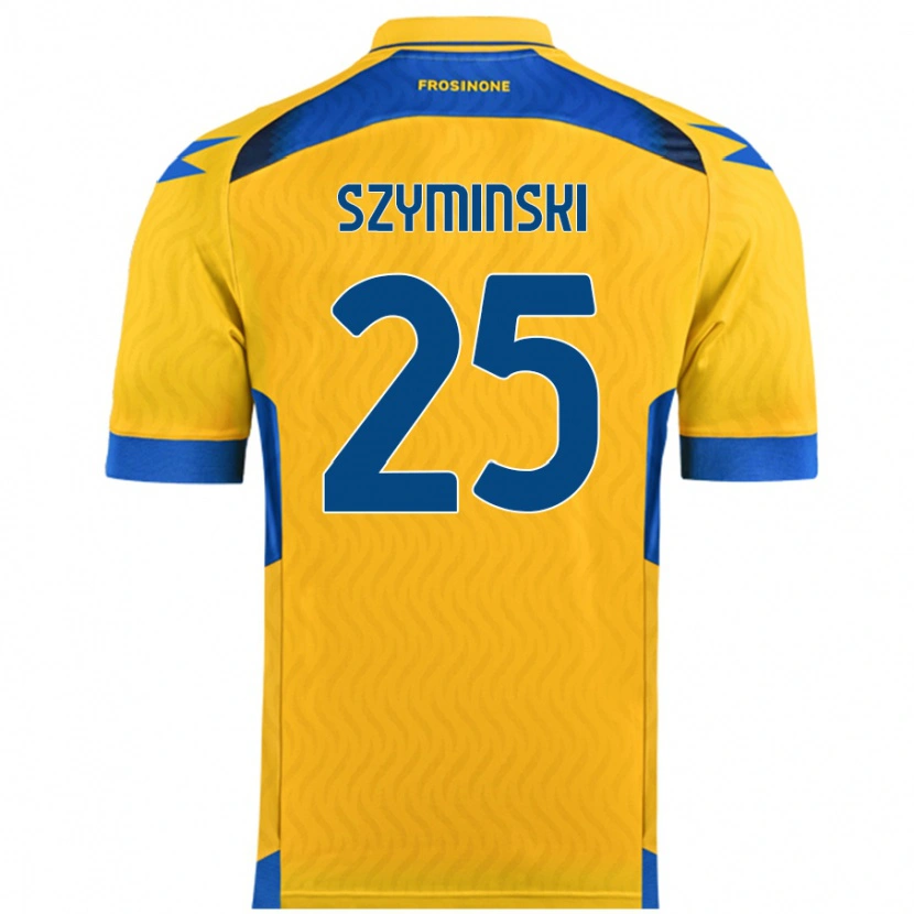 Danxen Børn Przemyslaw Szyminski #25 Gul Hjemmebane Spillertrøjer 2024/25 Trøje T-Shirt