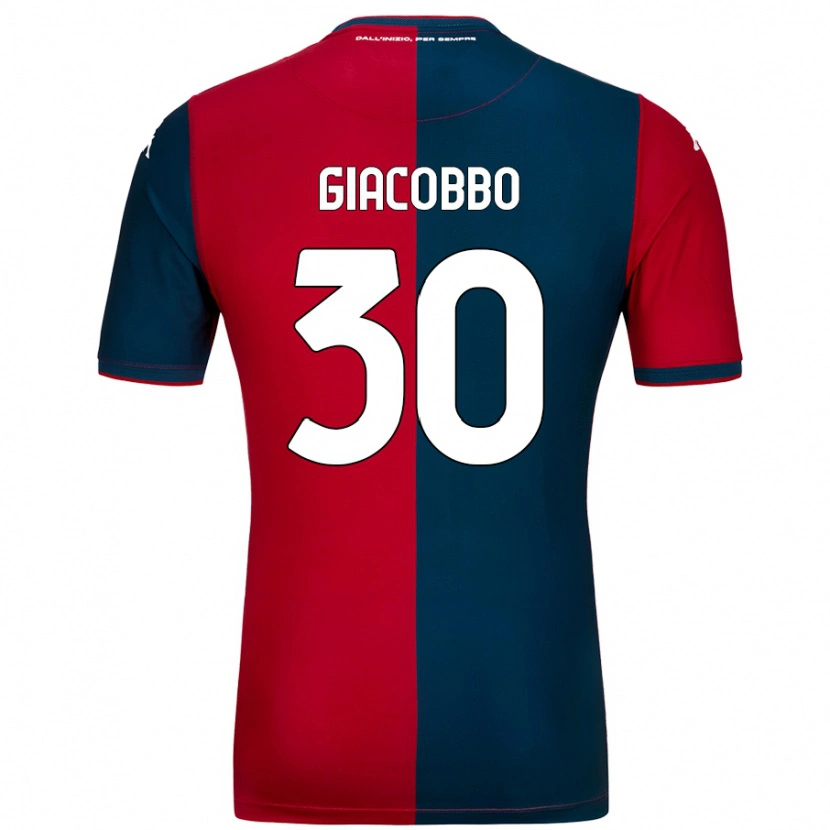 Danxen Børn Giulia Giacobbo #30 Rød Mørkeblå Hjemmebane Spillertrøjer 2024/25 Trøje T-Shirt