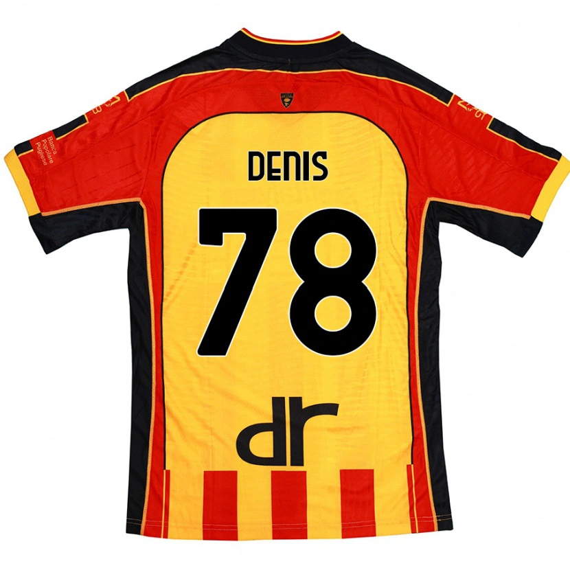 Danxen Børn Max Denis #78 Gul Rød Hjemmebane Spillertrøjer 2024/25 Trøje T-Shirt