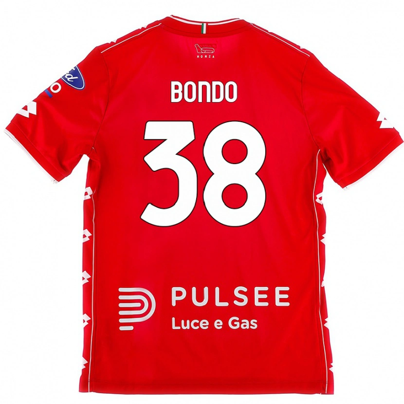 Danxen Børn Warren Bondo #38 Rød Hvid Hjemmebane Spillertrøjer 2024/25 Trøje T-Shirt