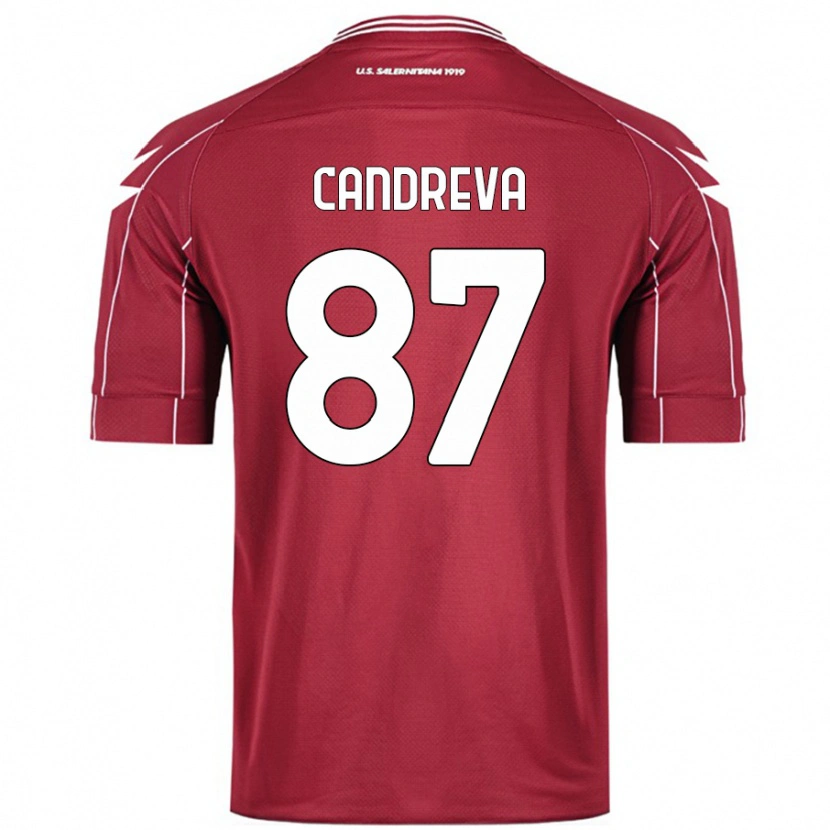 Danxen Børn Antonio Candreva #87 Bourgogne Hjemmebane Spillertrøjer 2024/25 Trøje T-Shirt