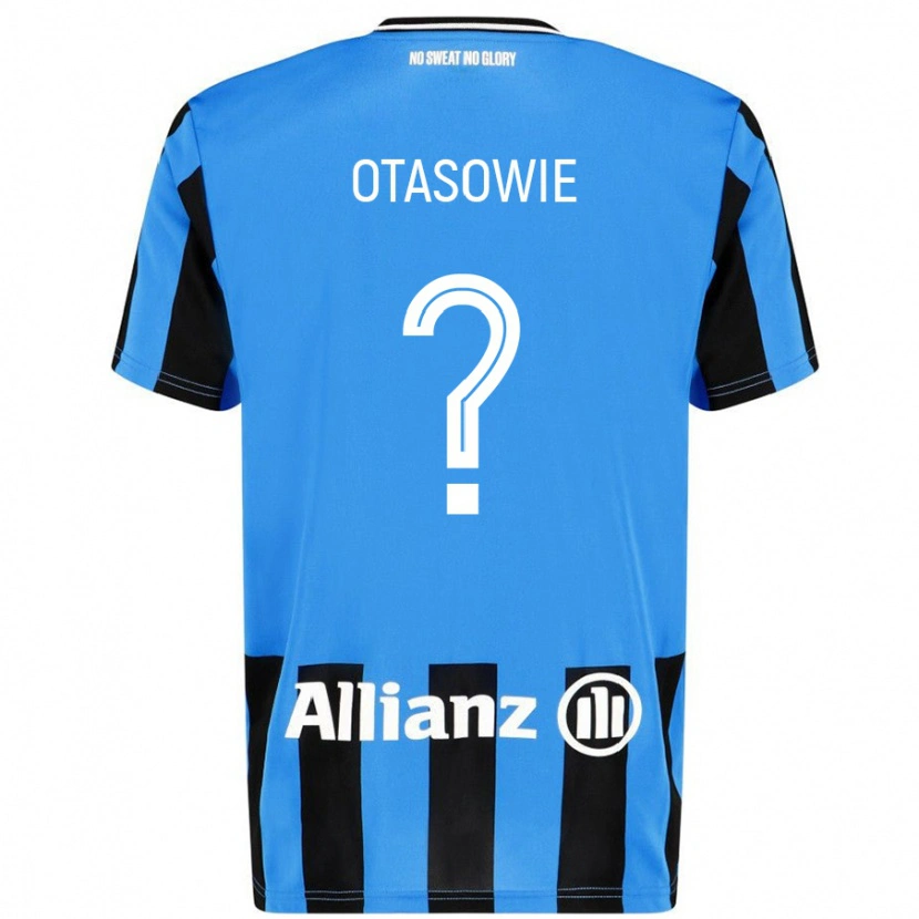 Danxen Børn Owen Otasowie #0 Himmelblå Sort Hjemmebane Spillertrøjer 2024/25 Trøje T-Shirt