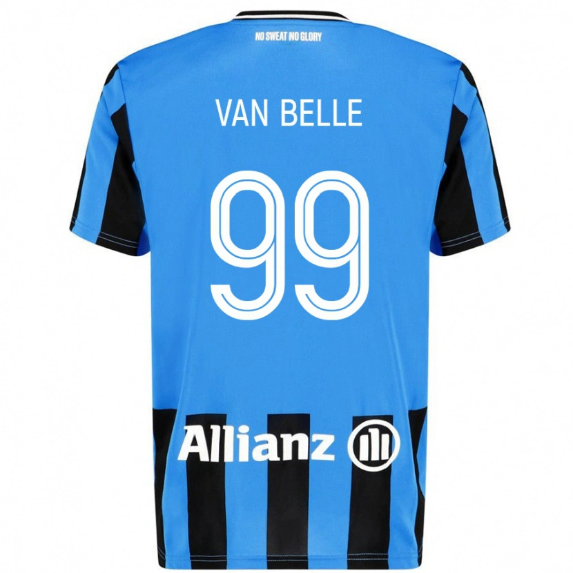Danxen Børn Lyndsey Van Belle #99 Himmelblå Sort Hjemmebane Spillertrøjer 2024/25 Trøje T-Shirt