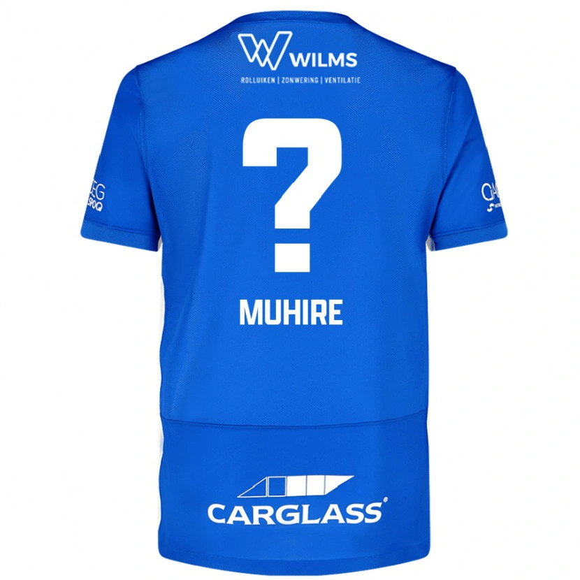 Danxen Børn Ian-Confiance Muhire #0 Blå Hjemmebane Spillertrøjer 2024/25 Trøje T-Shirt