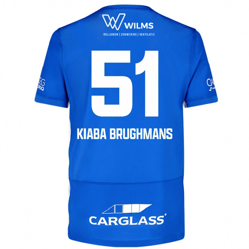 Danxen Børn Lucca Kiaba Brughmans #51 Blå Hjemmebane Spillertrøjer 2024/25 Trøje T-Shirt