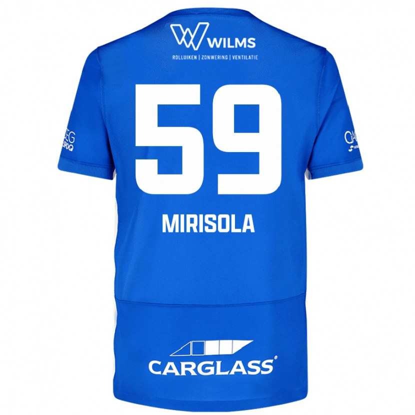 Danxen Børn Robin Mirisola #59 Blå Hjemmebane Spillertrøjer 2024/25 Trøje T-Shirt