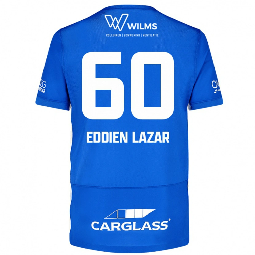 Danxen Børn Saif Eddien Lazar #60 Blå Hjemmebane Spillertrøjer 2024/25 Trøje T-Shirt