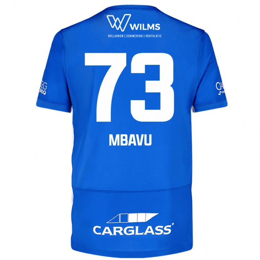Danxen Børn Elie Mbavu #73 Blå Hjemmebane Spillertrøjer 2024/25 Trøje T-Shirt