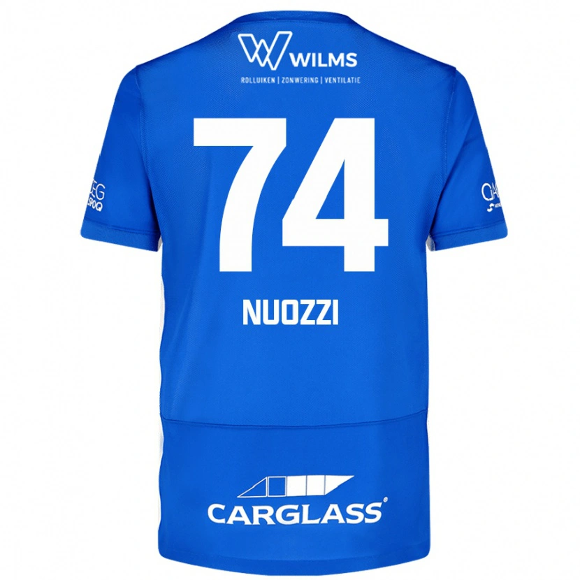 Danxen Børn Cédric Nuozzi #74 Blå Hjemmebane Spillertrøjer 2024/25 Trøje T-Shirt