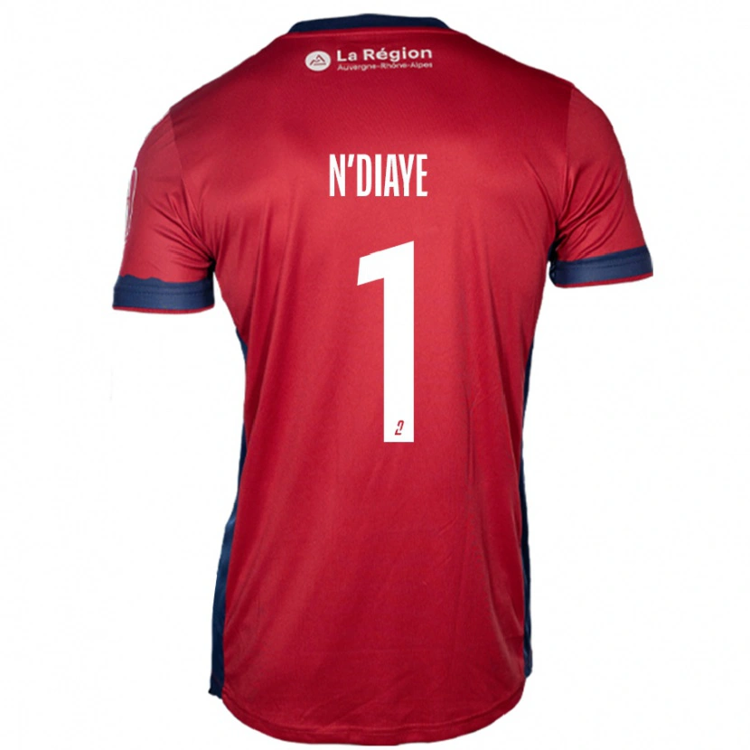 Danxen Børn Massamba N'diaye #1 Lys Bordeaux Hjemmebane Spillertrøjer 2024/25 Trøje T-Shirt