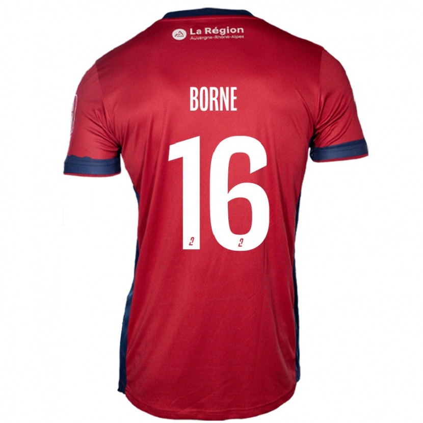 Danxen Børn Théo Borne #16 Lys Bordeaux Hjemmebane Spillertrøjer 2024/25 Trøje T-Shirt