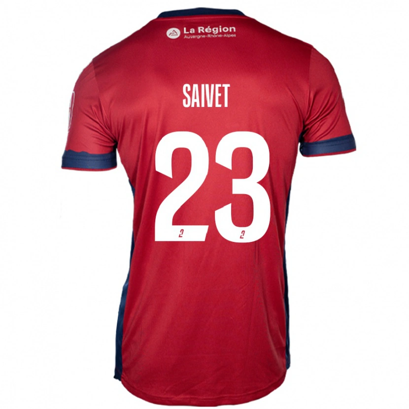 Danxen Børn Henri Saivet #23 Lys Bordeaux Hjemmebane Spillertrøjer 2024/25 Trøje T-Shirt