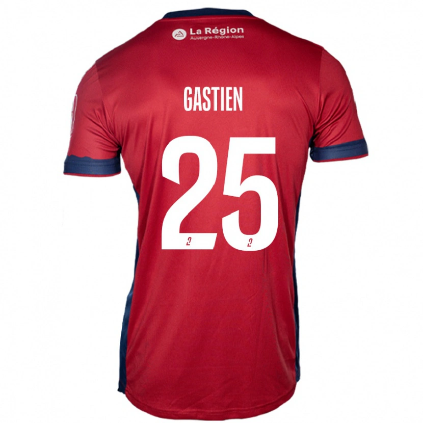 Danxen Børn Johan Gastien #25 Lys Bordeaux Hjemmebane Spillertrøjer 2024/25 Trøje T-Shirt