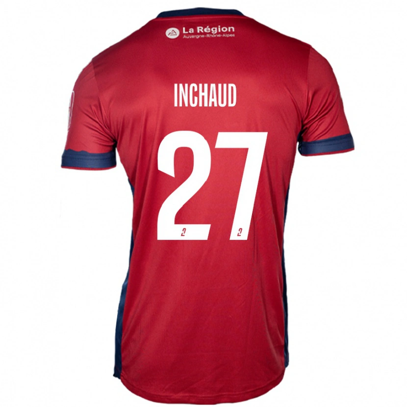 Danxen Børn Marks Inchaud #27 Lys Bordeaux Hjemmebane Spillertrøjer 2024/25 Trøje T-Shirt