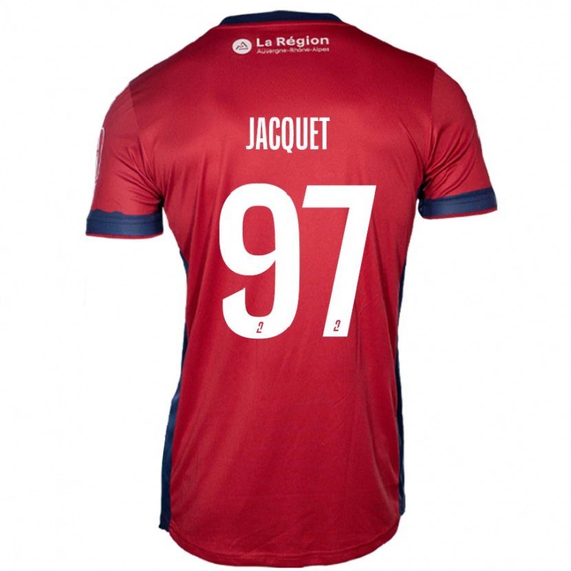 Danxen Børn Jérémy Jacquet #97 Lys Bordeaux Hjemmebane Spillertrøjer 2024/25 Trøje T-Shirt
