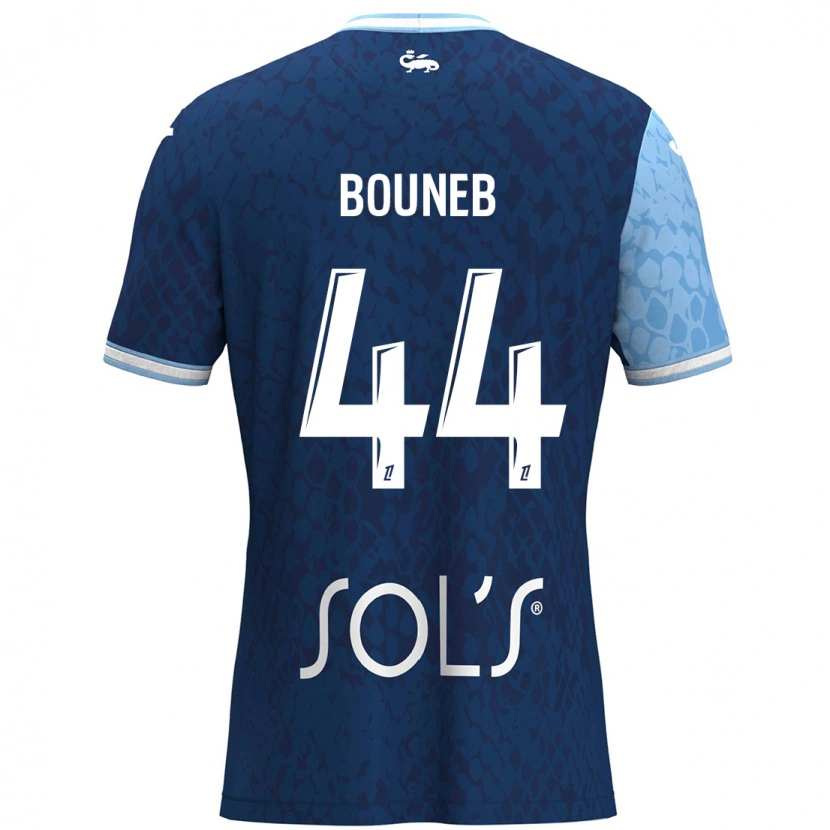 Danxen Børn Ismaïl Bouneb #44 Himmelblå Mørkeblå Hjemmebane Spillertrøjer 2024/25 Trøje T-Shirt
