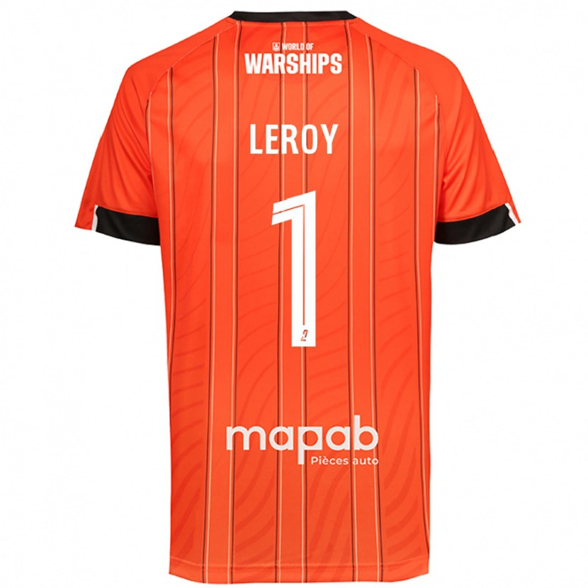Danxen Børn Benjamin Leroy #1 Orange Hjemmebane Spillertrøjer 2024/25 Trøje T-Shirt