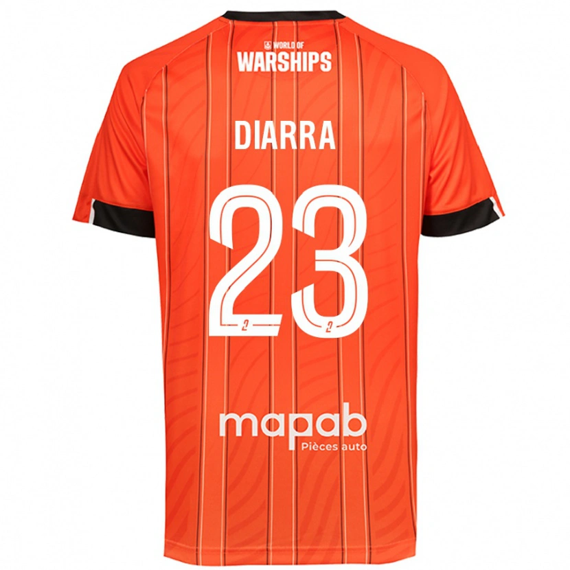 Danxen Børn Stéphane Diarra #23 Orange Hjemmebane Spillertrøjer 2024/25 Trøje T-Shirt