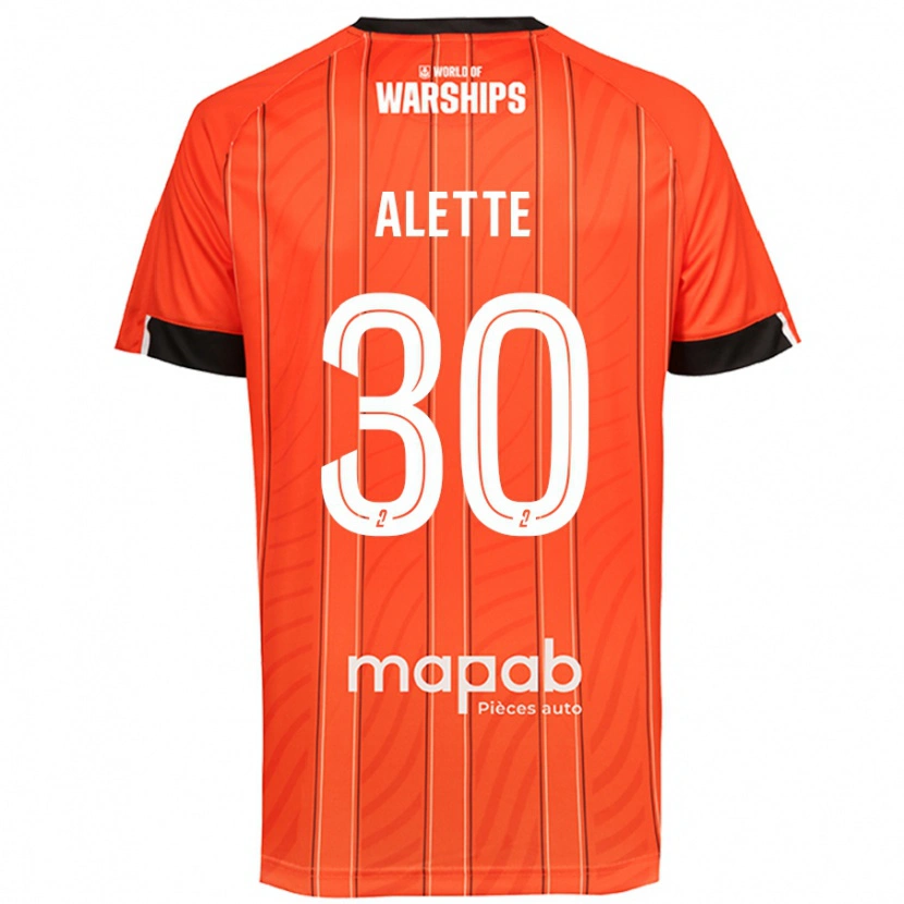 Danxen Børn Gaël Alette #30 Orange Hjemmebane Spillertrøjer 2024/25 Trøje T-Shirt