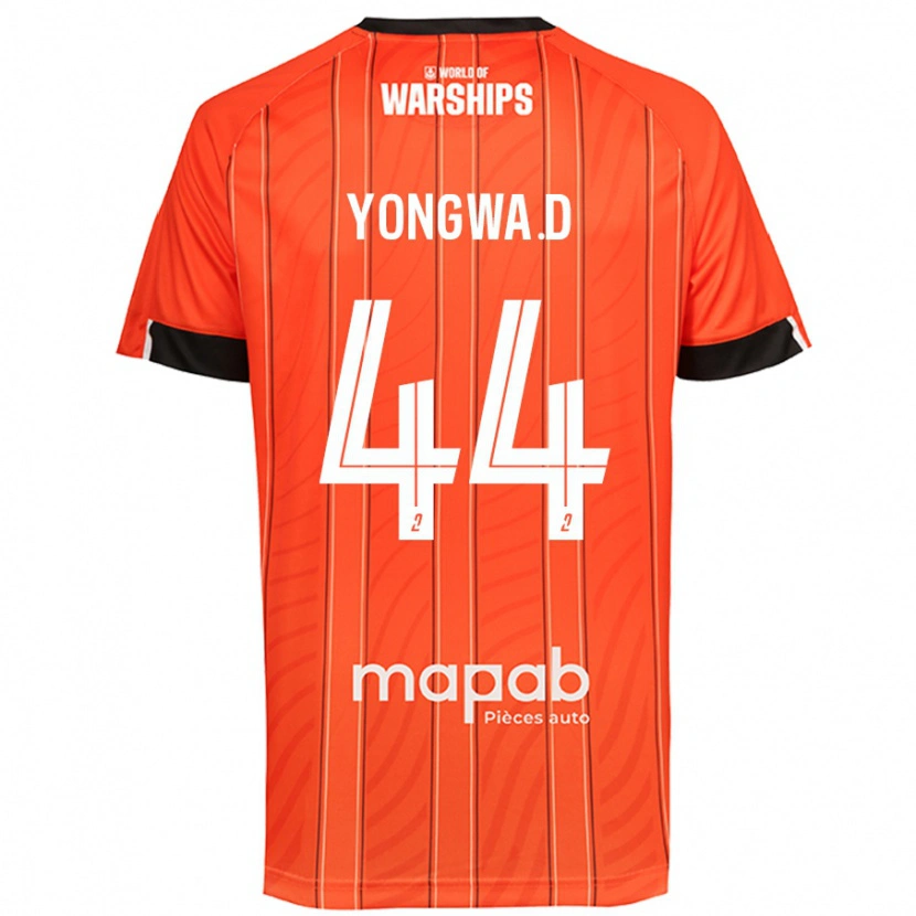 Danxen Børn Darlin Yongwa #44 Orange Hjemmebane Spillertrøjer 2024/25 Trøje T-Shirt