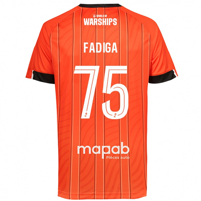 Danxen Børn Bandiougou Fadiga #75 Orange Hjemmebane Spillertrøjer 2024/25 Trøje T-Shirt