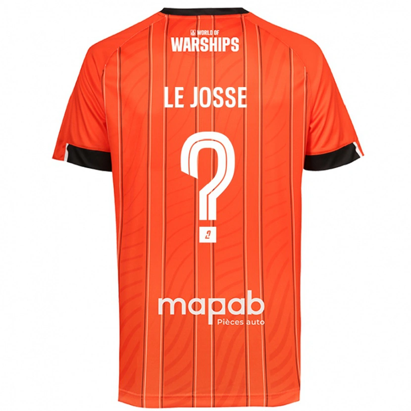 Danxen Børn Ewen Le Josse #0 Orange Hjemmebane Spillertrøjer 2024/25 Trøje T-Shirt