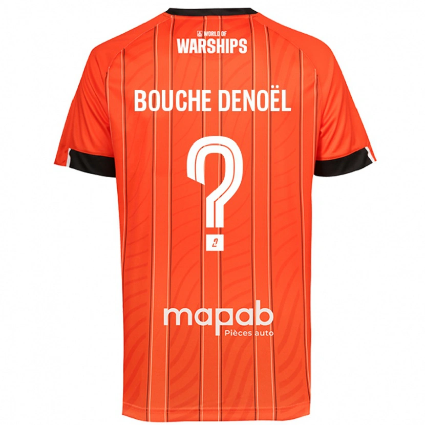 Danxen Børn Max Bouche Denoël #0 Orange Hjemmebane Spillertrøjer 2024/25 Trøje T-Shirt