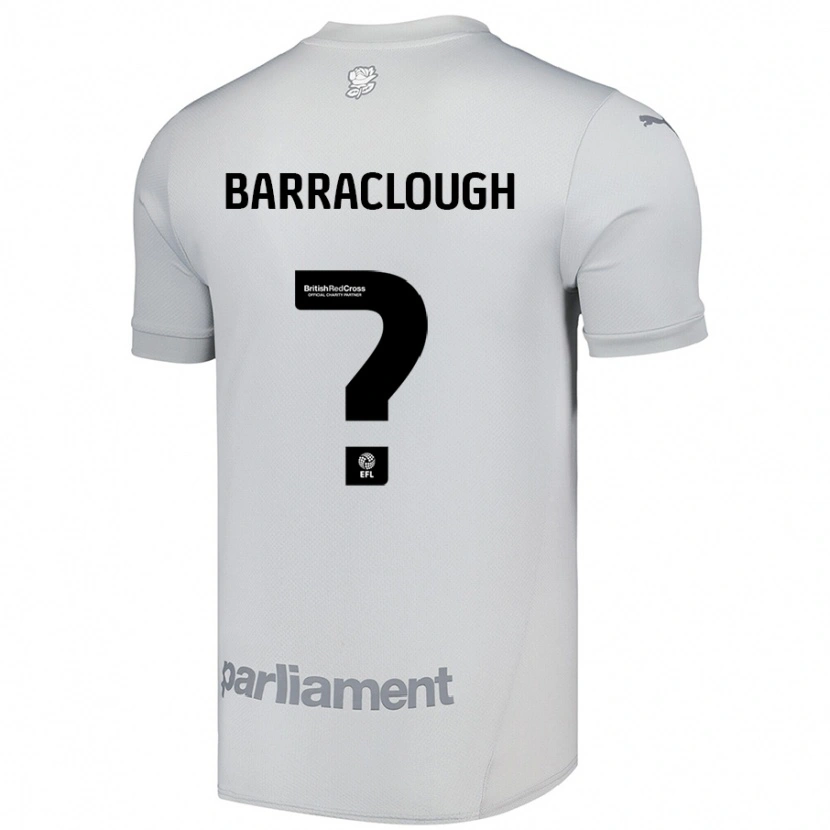 Danxen Børn Louisa Barraclough #0 Sølvgrå Udebane Spillertrøjer 2024/25 Trøje T-Shirt