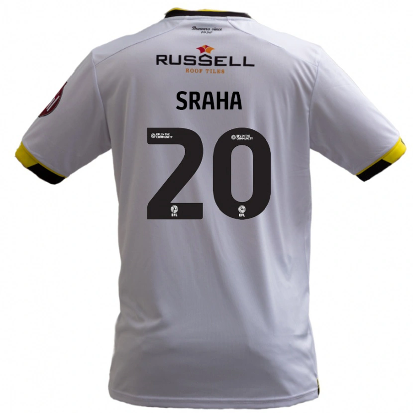 Danxen Børn Jason Sraha #20 Hvid Udebane Spillertrøjer 2024/25 Trøje T-Shirt