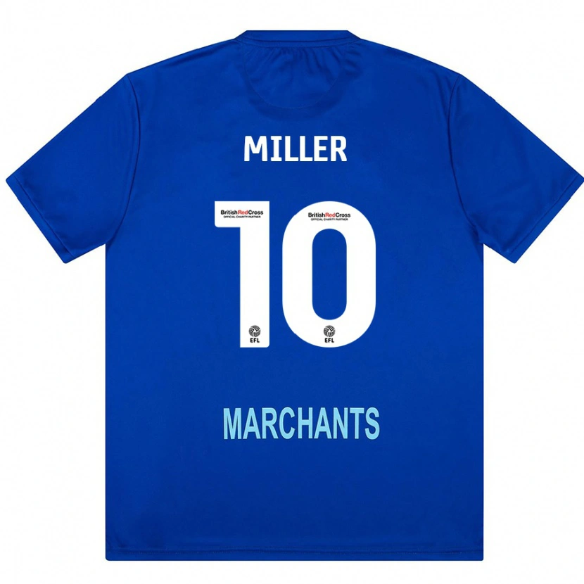 Danxen Børn George Miller #10 Grøn Udebane Spillertrøjer 2024/25 Trøje T-Shirt