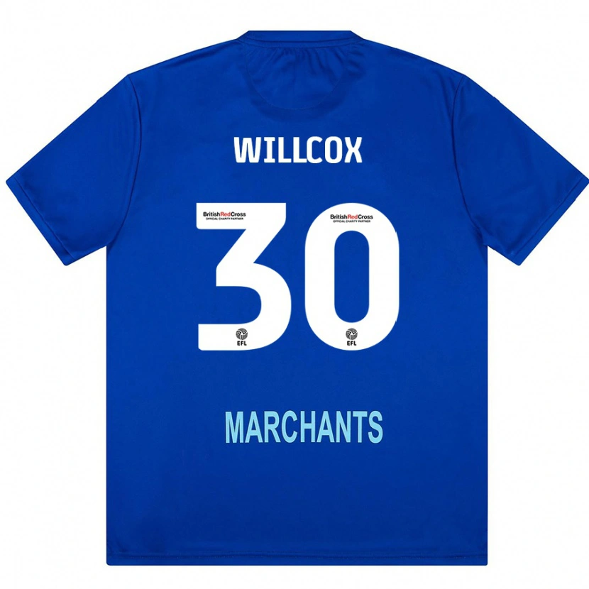 Danxen Børn Freddy Willcox #30 Grøn Udebane Spillertrøjer 2024/25 Trøje T-Shirt