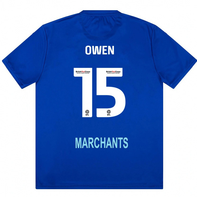 Danxen Børn Emily Owen #15 Grøn Udebane Spillertrøjer 2024/25 Trøje T-Shirt