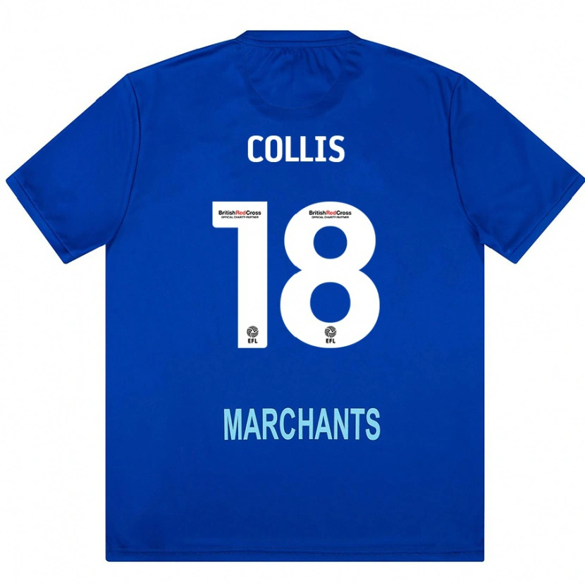 Danxen Børn Maisy Collis #18 Grøn Udebane Spillertrøjer 2024/25 Trøje T-Shirt