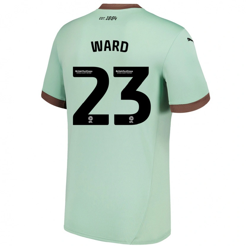 Danxen Børn Joe Ward #23 Bleg Grøn Udebane Spillertrøjer 2024/25 Trøje T-Shirt